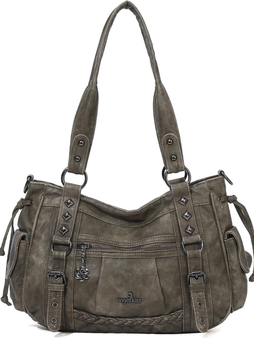 Chic Multi-Pocket Retro Hobo Tote Bag for Women | Stylish Shoulder Handbag